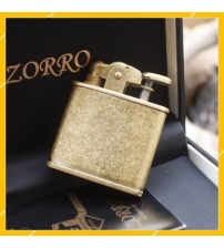Hộp Quẹt Bật Lửa Xăng Đá Bằng Đồng Zorro Z-507, Kiểu Dáng Độc Đáo, Mới Lạ 