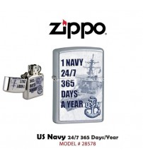 Zippo 1 Navy 24/7 365 Days A Year