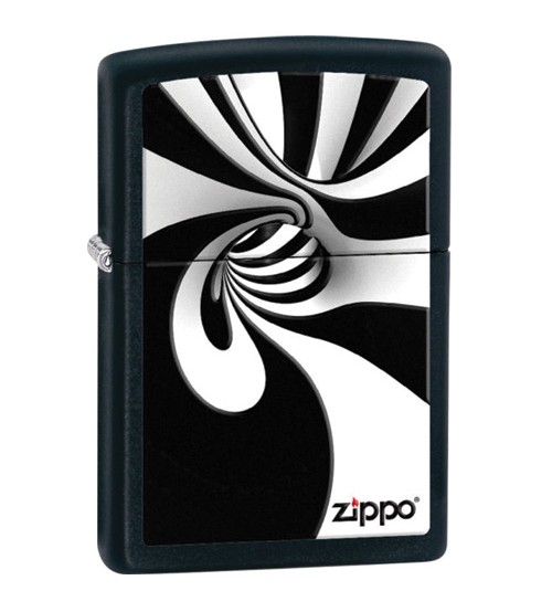 Zippo Spiral Black and White